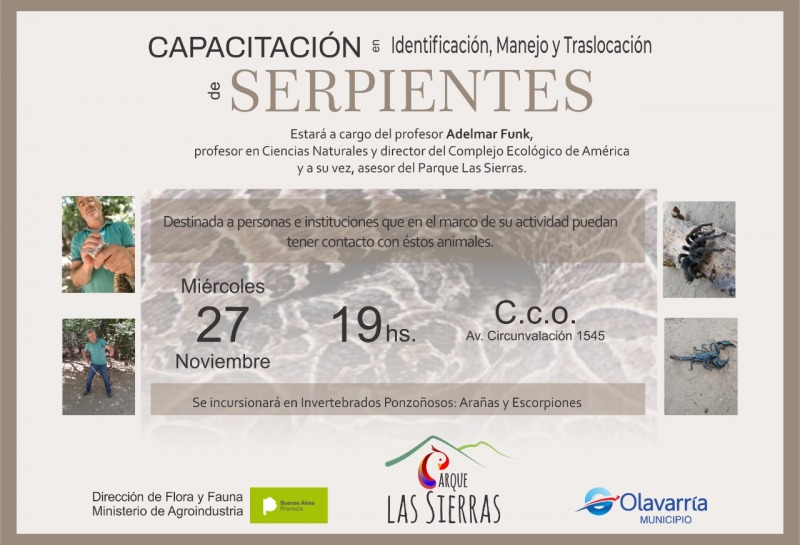 Capacitacin en identificacin y manejo de serpientes